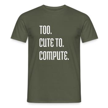 statement hacking coding hacking code - Men's T-Shirt - military green - Front - AI Model Male 178 light (178cm)