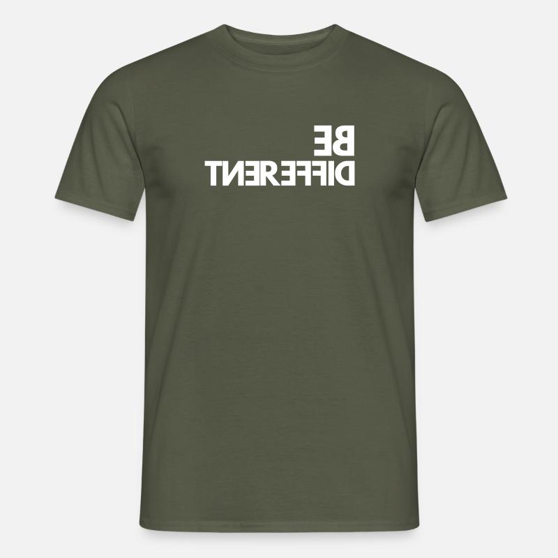 Be Different - Männer T-Shirt - Militärgrün