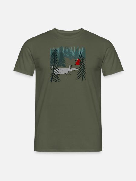 rotkäppchen red riding hood - Männer T-Shirt - Militärgrün