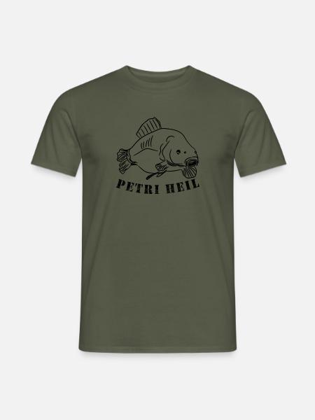 Karpfen - Männer T-Shirt - Militärgrün