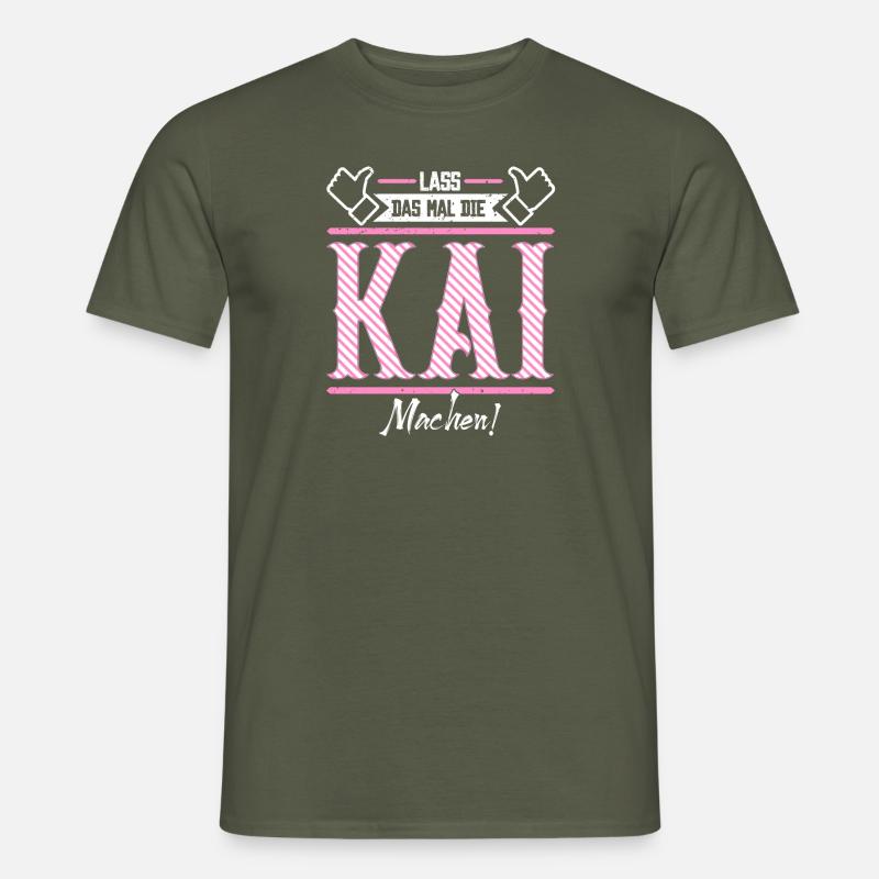 Kai Geschenkidee Geschenk Geburtstag - Männer T-Shirt - Militärgrün