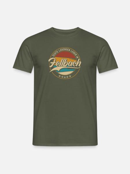 Fellbach Echte Legenden leben in Fellbacher - Männer T-Shirt - Militärgrün
