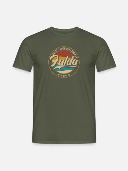 Fulda Echte Legenden leben in Fuldaer - Männer T-Shirt - Militärgrün