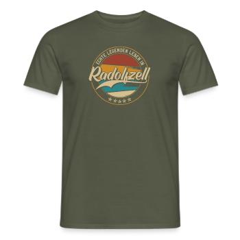Radolfzell Echte Legenden leben in Radolfzeller - Männer T-Shirt - Militärgrün - Vorne - AI Model Male 178 light (178cm)