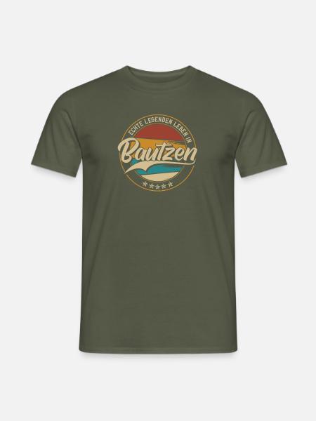 Bautzen Echte Legenden leben in Bautzener - Männer T-Shirt - Militärgrün