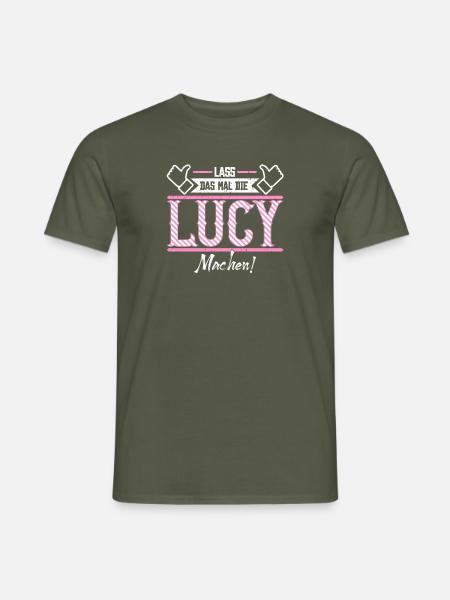 Lucy Geschenkidee Geschenk Geburtstag - Männer T-Shirt - Militärgrün