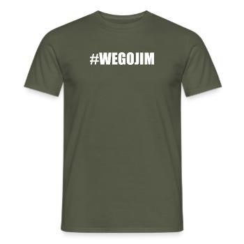 wegojim - Männer T-Shirt - Militärgrün - Vorne - AI Model Male 178 light (178cm)