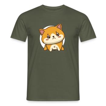 Hund - Männer T-Shirt - Militärgrün - Vorne - AI Model Male 178 light (178cm)