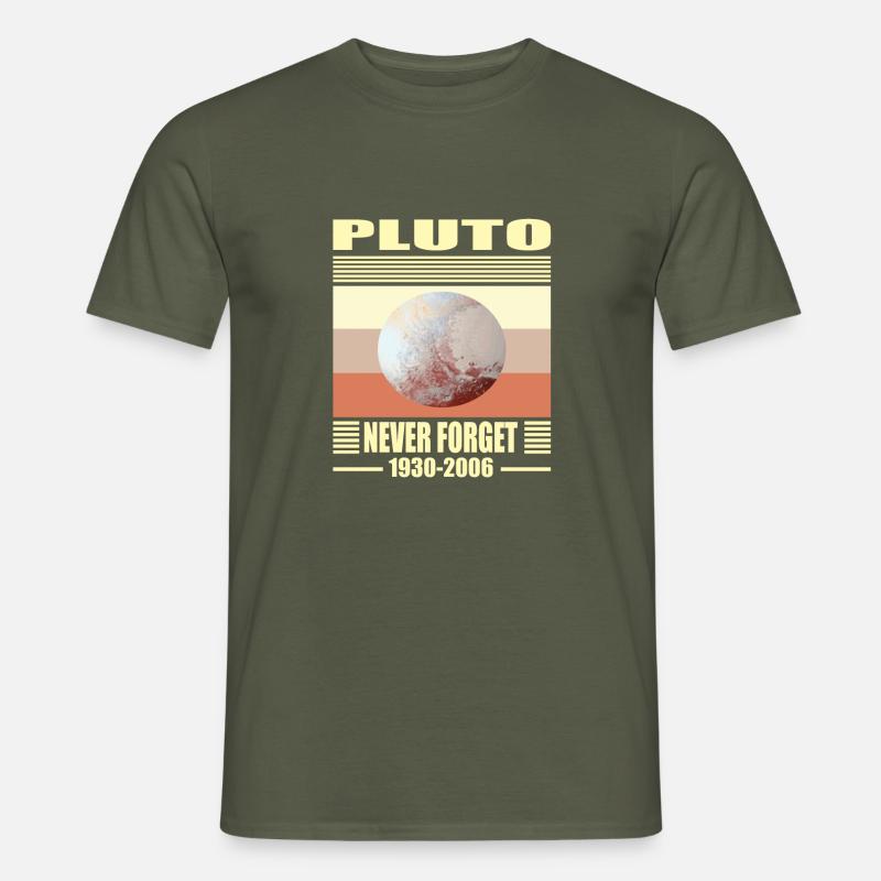 erde pluto - Männer T-Shirt - Militärgrün