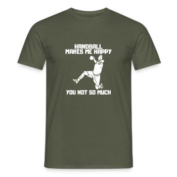 Handball Handballspieler Handballteam Handballfan - Männer T-Shirt - Militärgrün - Vorne - AI Model Male 178 light (178cm)