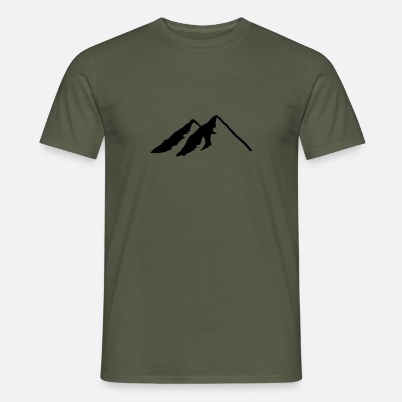 Berg - Männer T-Shirt - Militärgrün