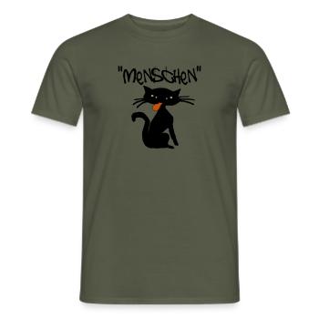 menschen - Männer T-Shirt - Militärgrün - Vorne - AI Model Male 178 light (178cm)