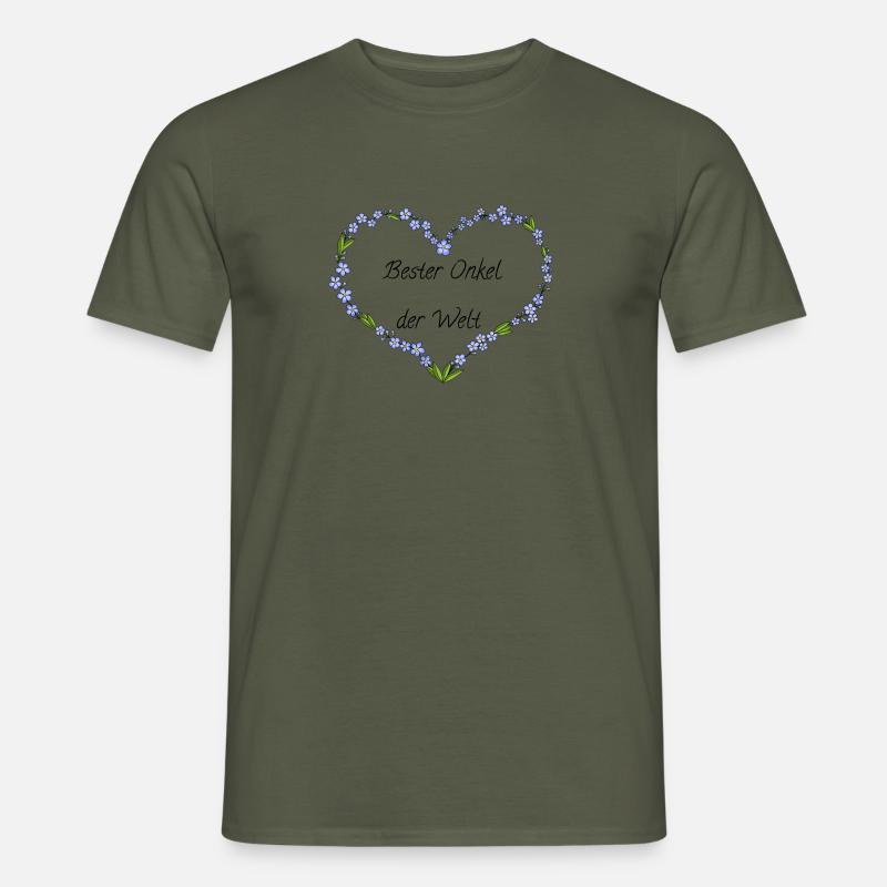 Bester Onkel der Welt - Männer T-Shirt - Militärgrün