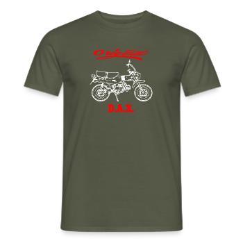 Moped Motorrad Kult Dax - Männer T-Shirt - Militärgrün - Vorne - AI Model Male 178 light (178cm)