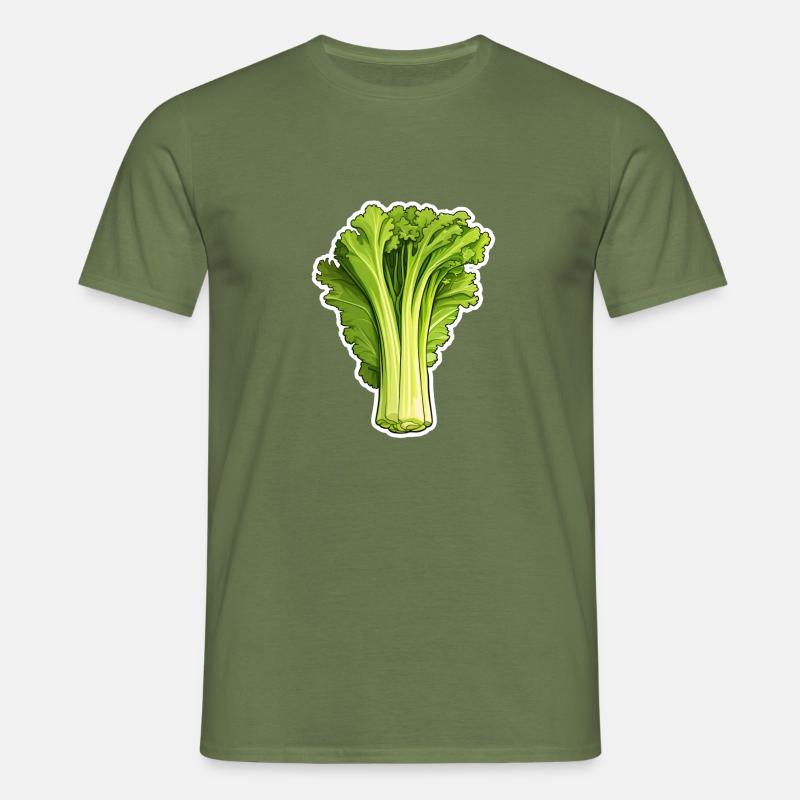 Stangensellerie oder Staudensellerie - Männer T-Shirt - Militärgrün