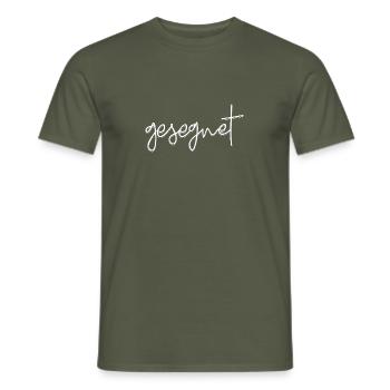 Jesus Christus von Nazareth Glaube Bibel Jesus - Männer T-Shirt - Militärgrün - Vorne - AI Model Male 178 light (178cm)