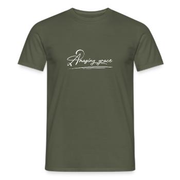 Jesus Christus von Nazareth Glaube Bibel Jesus - Männer T-Shirt - Militärgrün - Vorne - AI Model Male 178 light (178cm)