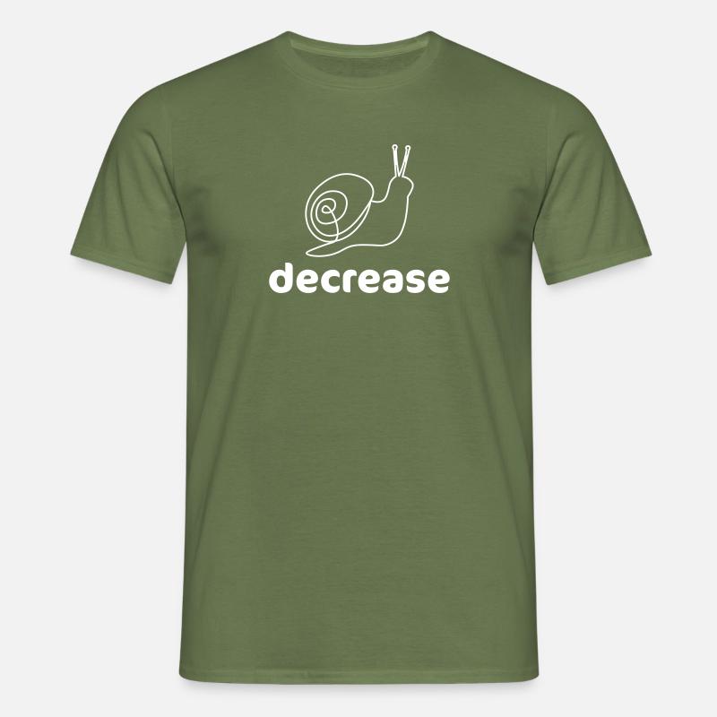 decrease - T-shirt Homme - vert militaire