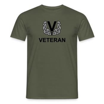 Veteran Military Bund Armed Forces Bw - Tricolor - Men's T-Shirt - military green - Front - AI Model Male 178 light (178cm)