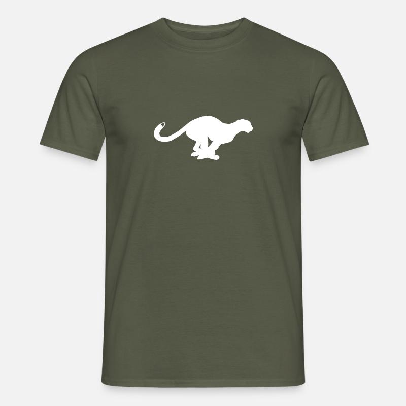 Gepard - Männer T-Shirt - Militärgrün
