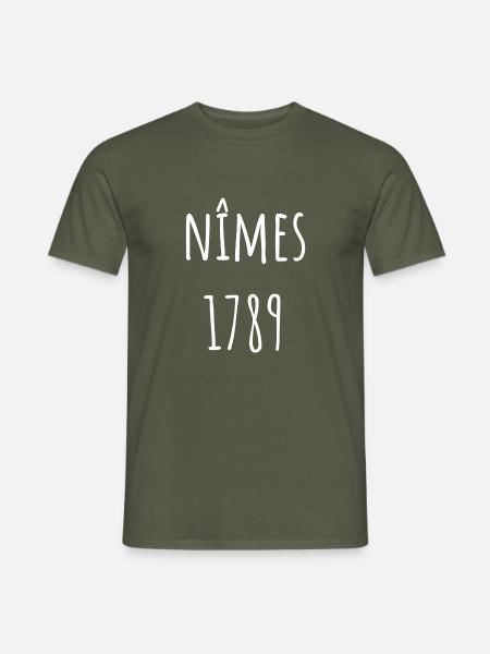 Nîmes im 1789 - Männer T-Shirt - Militärgrün