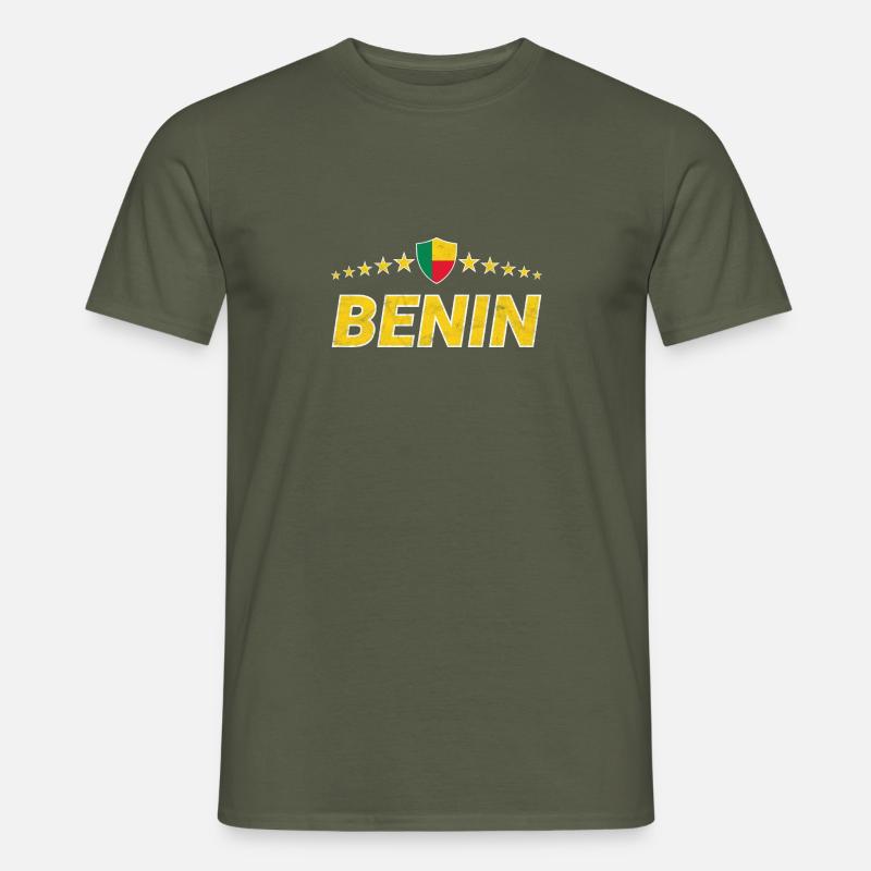 Benin - Männer T-Shirt - Militärgrün