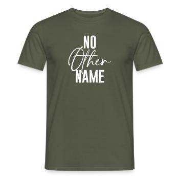 Jesus Christ of Nazareth Faith Bible Jesus - Men's T-Shirt - military green - Front - AI Model Male 178 light (178cm)