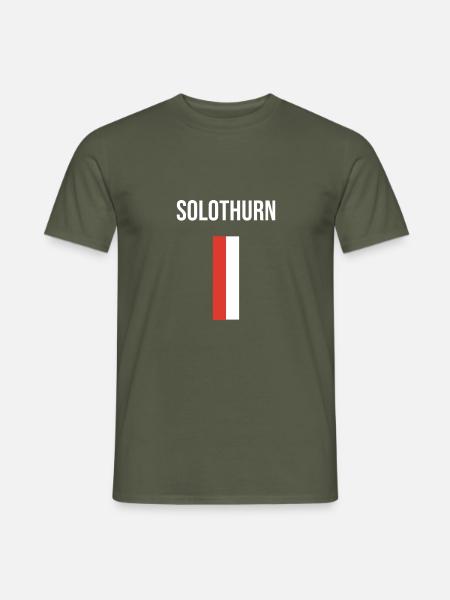 Solothurn Souvenir - Männer T-Shirt - Militärgrün