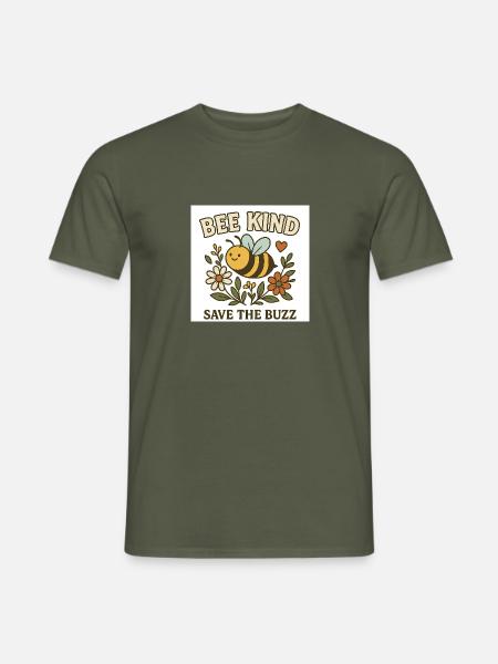 Be kind white - Männer T-Shirt - Militärgrün