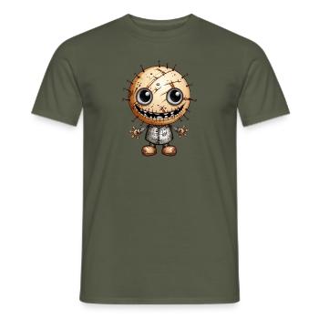 Einzigartige Voodoo Puppe Design für City Mode - Männer T-Shirt - Militärgrün - Vorne - AI Model Male 178 light (178cm)