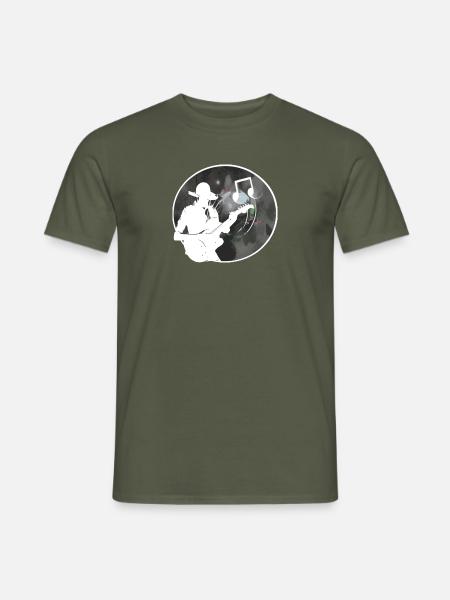 Gitarrist - Männer T-Shirt - Militärgrün