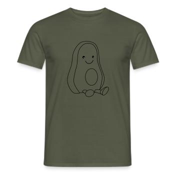 Avocado sweet - Men's T-Shirt - military green - Front - AI Model Male 178 light (178cm)