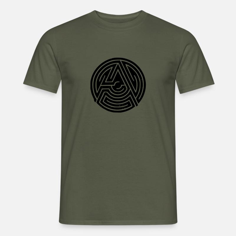 anarchy - Männer T-Shirt - Militärgrün