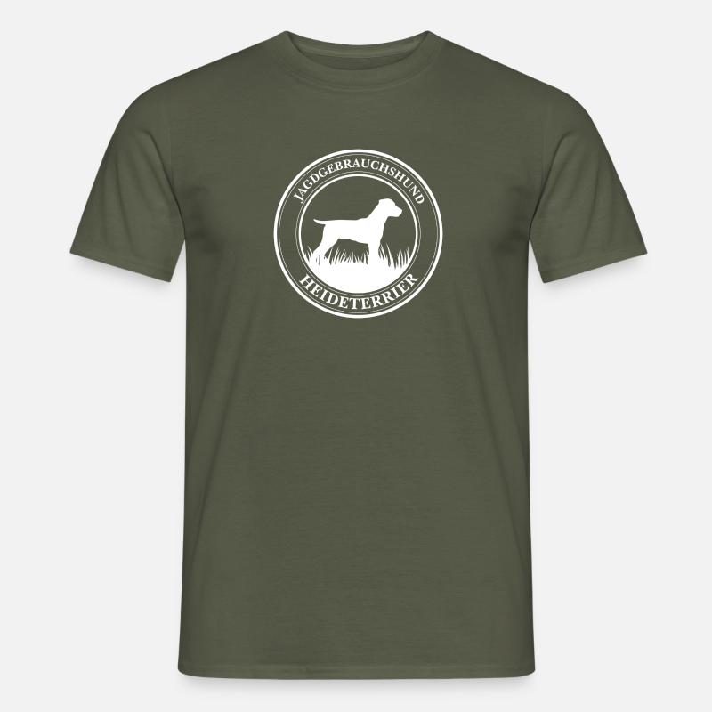 Heideterrier Jagdgebrauchshund Jagdhunde Wilsigns - Männer T-Shirt - Militärgrün