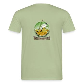 F.N.O.M. (Deutsch) Dekonstruktion im Gange... - Männer T-Shirt - Sage - Hinten - AI Model Male 178 light (178cm)