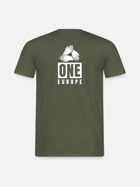 One Europe - Männer T-Shirt - Militärgrün