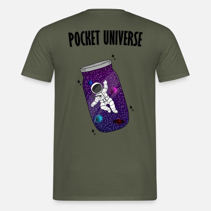 Space Bottle - Männer T-Shirt - Militärgrün