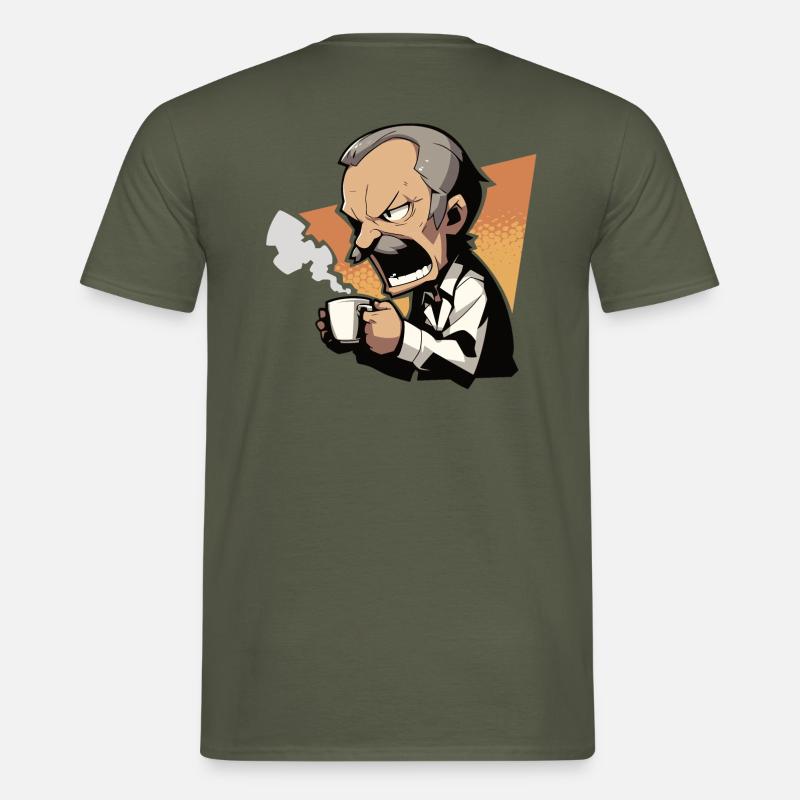 Chef wütend - Männer T-Shirt - Militärgrün