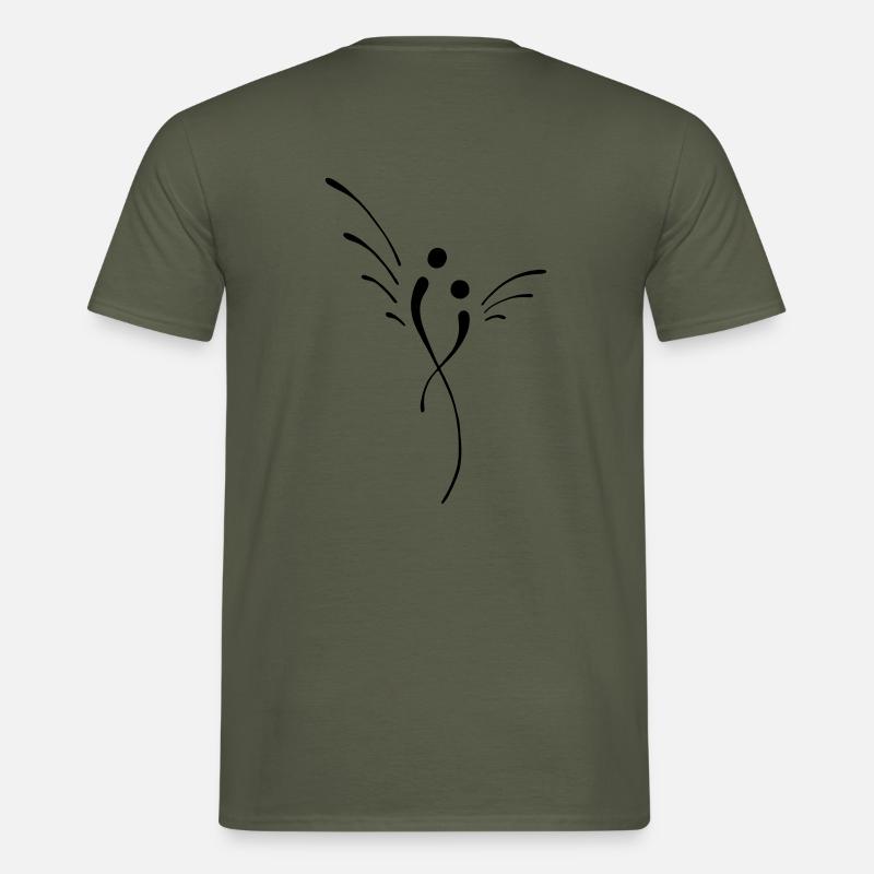engel, - Männer T-Shirt - Militärgrün