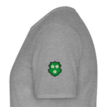 Wappen Au Hallertau - Männer T-Shirt - Graphit meliert - Links - AI Model Male 178 light (178cm)