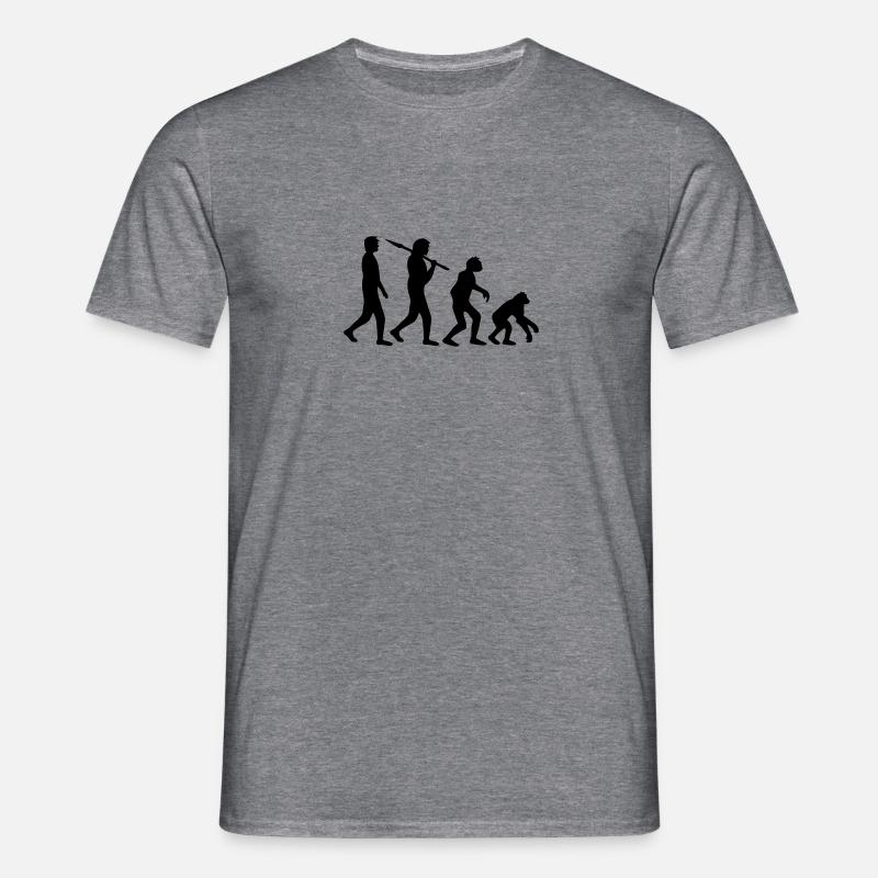 devolution - Männer T-Shirt - Graphit meliert