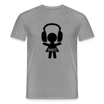 dance - Men's T-Shirt - graphite heather - Front - AI Model Male 178 light (178cm)