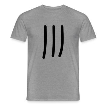 tage_zaehlen_3 - Männer T-Shirt - Graphit meliert - Vorne - AI Model Male 178 light (178cm)