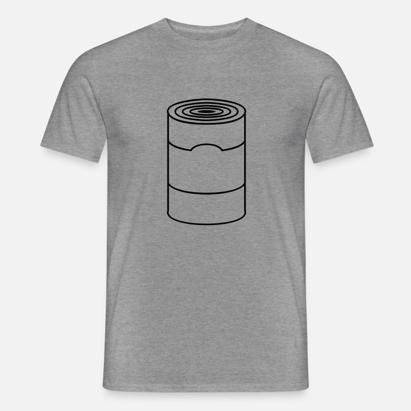 Dose / can (1c) - Männer T-Shirt - Graphit meliert
