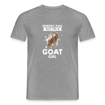 Ziegen Ziegenhof Geschenk - Männer T-Shirt - Graphit meliert - Vorne - AI Model Male 178 light (178cm)