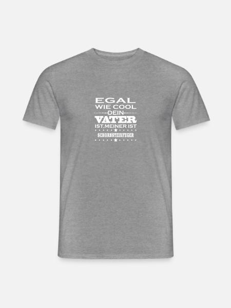 Egal cool vater SCHORNSTEINFEGER - Männer T-Shirt - Graphit meliert