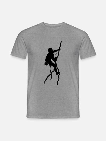 klettern - Männer T-Shirt - Graphit meliert
