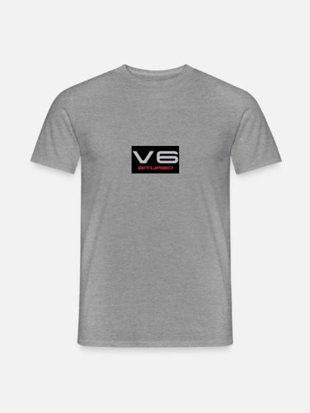 V6 BITURBO 1 - Männer T-Shirt - Graphit meliert