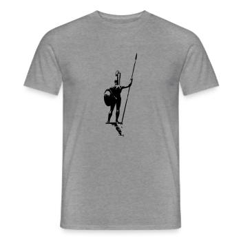 Galdiator as a vector graphic - Men's T-Shirt - graphite heather - Front - AI Model Male 178 light (178cm)