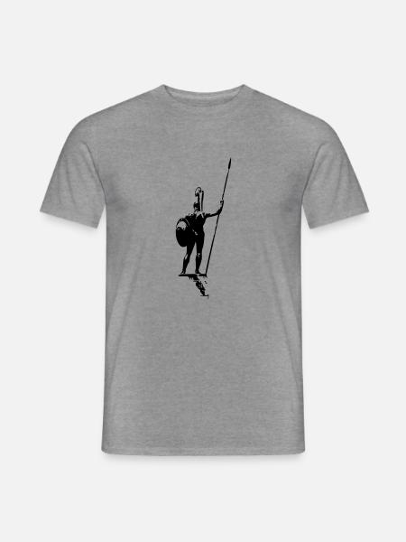 Galdiator als Vektorgrafik - Männer T-Shirt - Graphit meliert